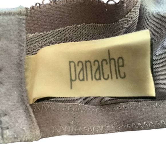PANACHE Lace Underwire Bra Purple Cream 32L - Picture 6 of 7
